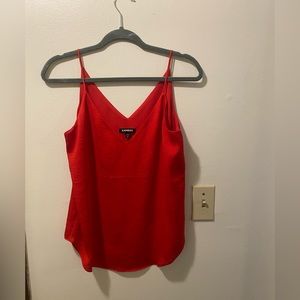 Women’s small red vneck tank top